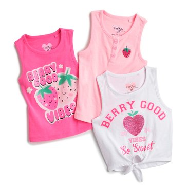 Freestyle Little Girls' 3-Pack Berry Good Tanks