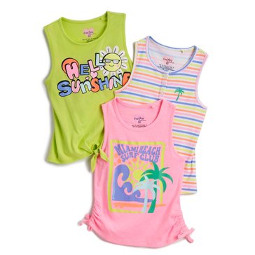 Freestyle Little Girls' 3-Pack Sunshine Tanks