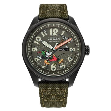 Citizen Men's Eco-Drive Disney Mickey Mouse Alpine Climber Cordura Strap Watch