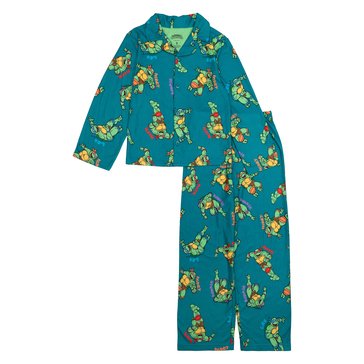 Ninja Turtles Big Boys' Coat And Pants Pajama Set 2-Piece 