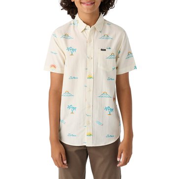 O'Neill Big Boys' Oasis Eco Short Sleeve Button Down Shirt