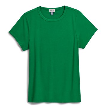 Yarn & Sea Women's Fitted Rib Crew Top