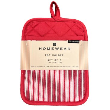Homewear Linens Silicone 2-Pack Pot Holder