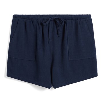Yarn & Sea Women's Linen Patch Pocket Shorts