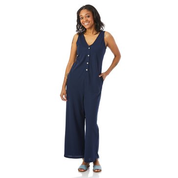 Yarn & Sea Women's Sleeveless Knit Pique Jumpsuit