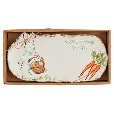 Mud Pie Easter Bunny Treats Plate