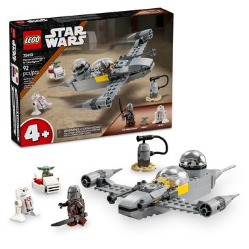 LEGO Star Wars Mando and Grogus N-1 Starfighter Building Set (75410)