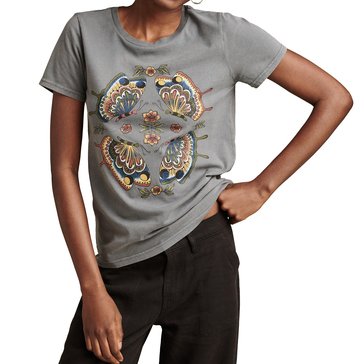 Lucky Brand Women's Butterfly Mirror Classic Crew