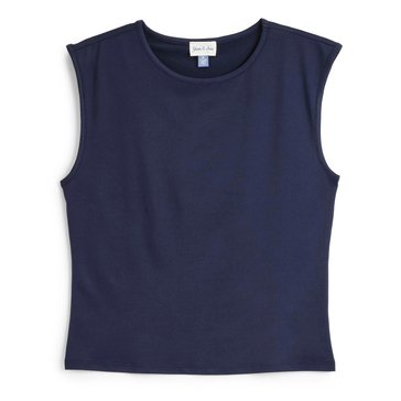 Yarn & Sea Women's Fitted Solid Tank (Plus Size)