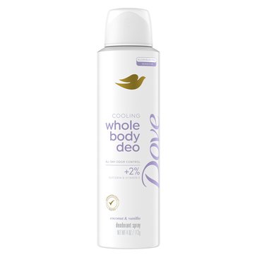 Dove Coconut and Vanilla Whole Body Deodorant Spray