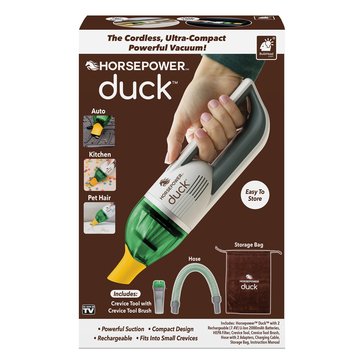 As Seen On TV Horsepower Duck Compact Cordless Vacuum