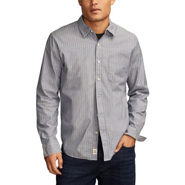 Lucky Brand Men's Striped San Gabriel One Pocket Long Sleeve Shirt