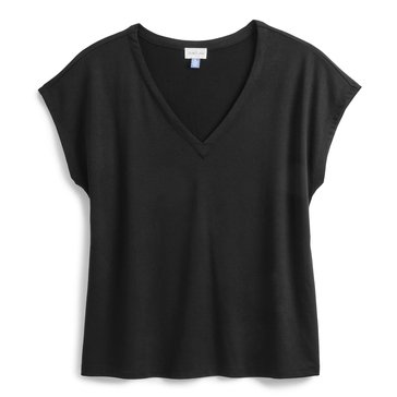 Yarn & Sea Women's V-Neck Loose Tee