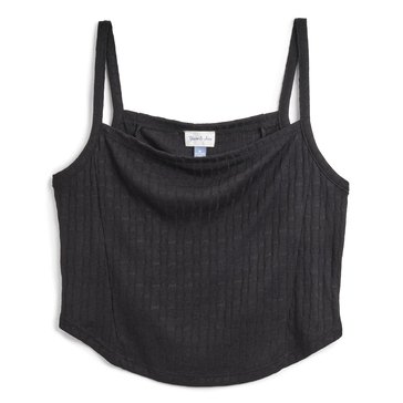 Yarn & Sea Women's Pointelle Square Neck Tank