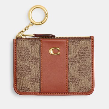 COACH Coated Canvas Signature Mini ID Skinny