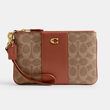COACH Coated Canvas Signature Small Wristlet