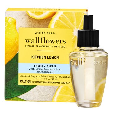Bath & Body Works Kitchen Lemon WallFlower Refill, 2-Pack
