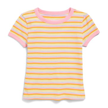 Old Navy Big Girls' Stripped Ribbed Baby Tee