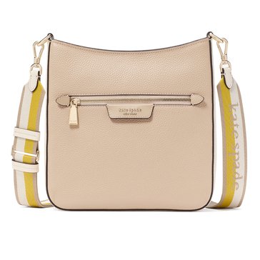 Kate Spade New York Hudson Colorblocked Pebbled Leather Large Messenger Crossbody