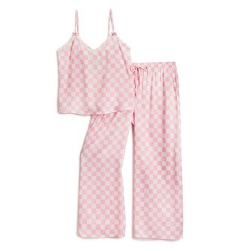 Paris Hilton Women's Satin Pant Pajama Set