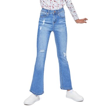 Liberty & Valor Little Girls' Basic Flare Med Wash