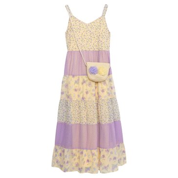 Speechless Big Girls' Tier Floral Maxi Dress