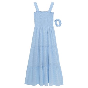Speechless Big Girls' Tier Smocked Bodice Maxi Dress