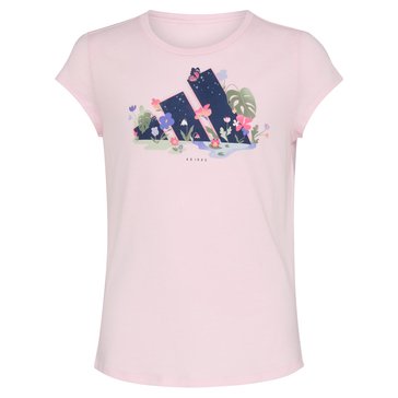 Adidas Big Girls' Magical 3 Bar Graphic Tee