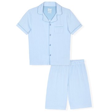 Sleep On It Toddler Boys' Stripes Coat Pajama Set 2-Piece