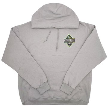 Coastal Edge Men's Grunge Diamond Pullover Fleece Hoodie