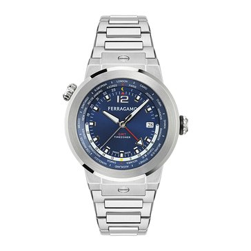 Salvatore Ferragamo Men's F-80 GMT Bracelet Watch