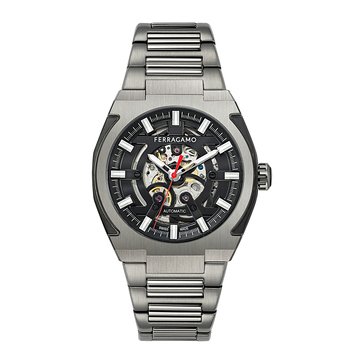 Salvatore Ferragamo Men's Supreme Skeleton Bracelet Watch