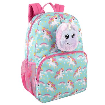 AD Sutton Girls Unicorn Backpack With Coin Purse