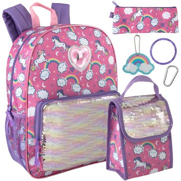 AD Sutton Girls 6-in-1 Backpack Set