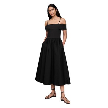 Gap Women's Mixed Media Off-the Shoulder Dress