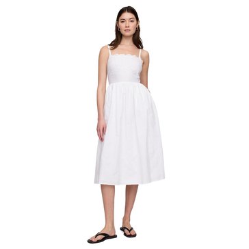 Gap Women's Women's Sleeveless Eyelet Midi Dress