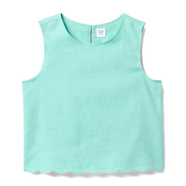 Gap Big Girls' Scallop Linen Top