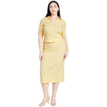 Old Navy Women's Rib Knit Midi Dress Skirt Set