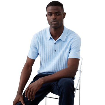 Banana Republic Men's Wide Rib Short Sleeve Polo