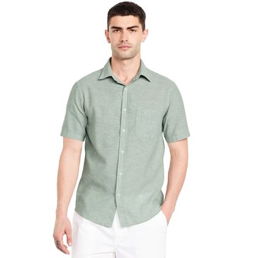 Old Navy Men's Short Sleeve Linen Everyday Shirt