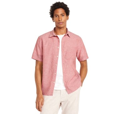 Old Navy Men's Short Sleeve Linen Everyday Shirt
