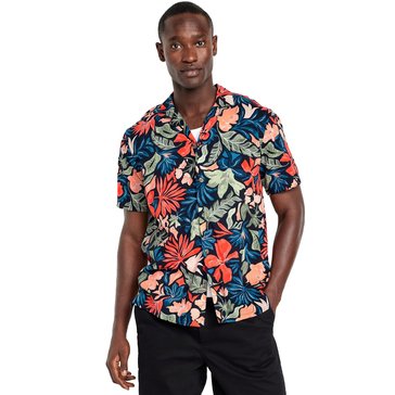Old Navy Men's Short Sleeve Print Camp Shirt