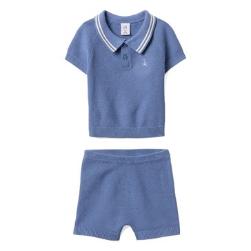 Gap Baby Boys' Basic Short Sleeve Polo Sweater Set 2-Piece