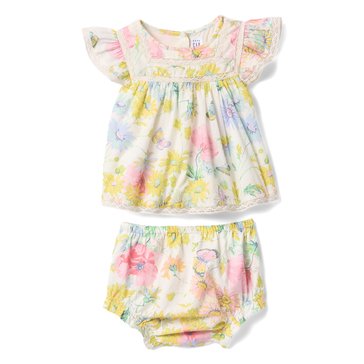 Gap Baby Girls' Flutter Sleeve Woven Set 2-Piece