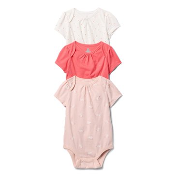 Gap Baby Girls' Jersey Bodysuit 3-Pack