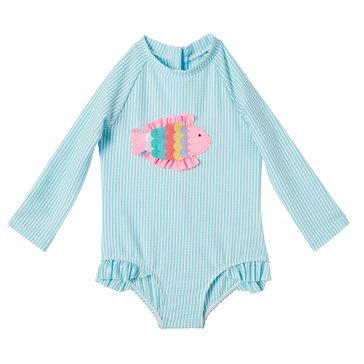 Wippette Toddler Girls' 3D Fish Onesies Swimsuit