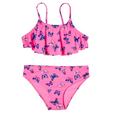 Kensie Girl Big Girls' Butterfly Swimsuit 2-Piece