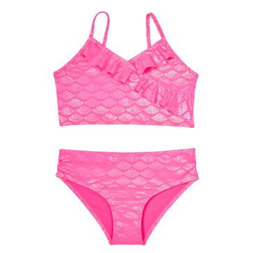 Kensie Girl Big Girls' Shimmer Swimsuit 2-Piece
