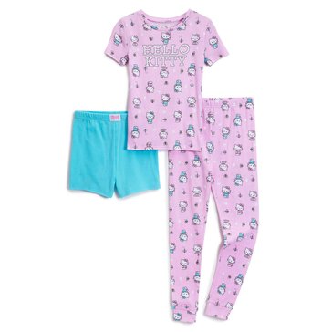Hello Kitty Big Girls' Tight Sleep Sets 3-Piece