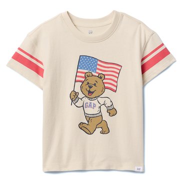Gap Toddler Boys' French Terry Americana Brannan Logo Tee